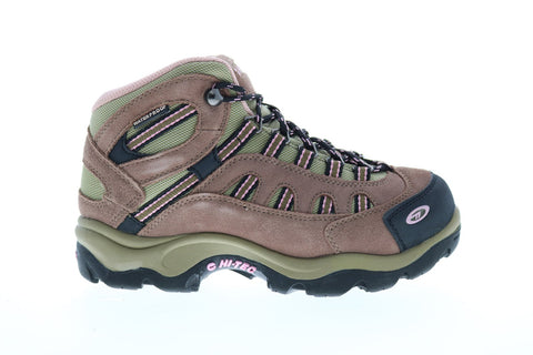 Hi-Tec Bandera Mid WP 24045 Mens Brown Suede Mesh Lace Up Hiking Boots