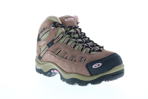 Hi-Tec Bandera Mid WP 24045 Mens Brown Suede Mesh Lace Up Hiking Boots