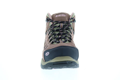 Hi-Tec Bandera Mid WP 24045 Mens Brown Suede Mesh Lace Up Hiking Boots
