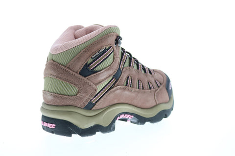 Hi-Tec Bandera Mid WP 24045 Mens Brown Suede Mesh Lace Up Hiking Boots