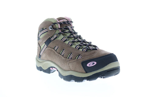 Hi-Tec Bandera Mid WP 24045B Womens Brown Suede Mesh Lace Up Hiking Boots