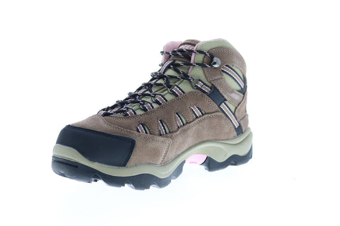 Hi-Tec Bandera Mid WP 24045B Womens Brown Suede Mesh Lace Up Hiking Boots