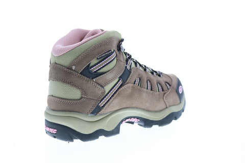 Hi-Tec Bandera Mid WP 24045B Womens Brown Suede Mesh Lace Up Hiking Boots