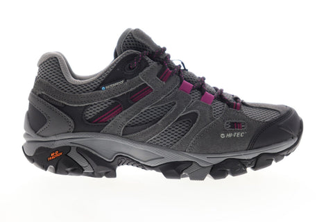 Hi-Tec Ravus Vent Low WP 24128 Mens Gray Mesh Lace Up Hiking Boots Shoes