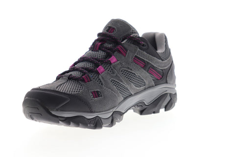 Hi-Tec Ravus Vent Low WP 24128 Mens Gray Mesh Lace Up Hiking Boots Shoes