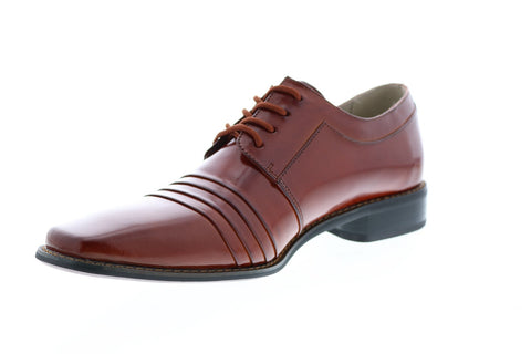 Stacy Adams Raynor 24748-221 Mens Brown Oxfords & Lace Ups Plain Toe Shoes 