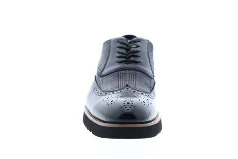 Stacy Adams Baxley 25217-001 Mens Black Leather Wingtip Oxfords Shoes