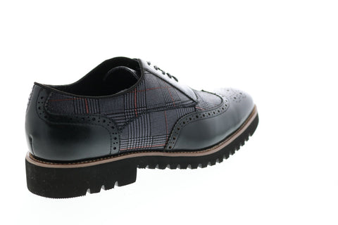 Stacy Adams Baxley 25217-001 Mens Black Leather Wingtip Oxfords Shoes
