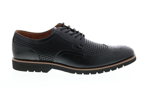 Stacy Adams Emile 25236-001 Mens Black Leather Wingtip Oxfords Shoes