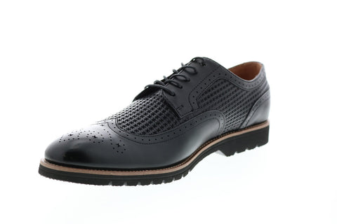 Stacy Adams Emile 25236-001 Mens Black Leather Wingtip Oxfords Shoes