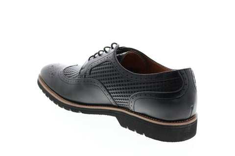 Stacy Adams Emile 25236-001 Mens Black Leather Wingtip Oxfords Shoes