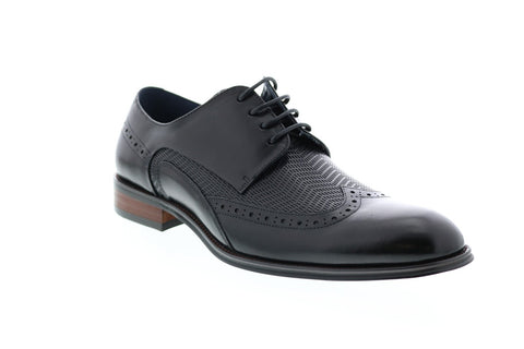 Stacy Adams Maguire 25238-001 Mens Black Leather Wingtip Oxfords Shoes