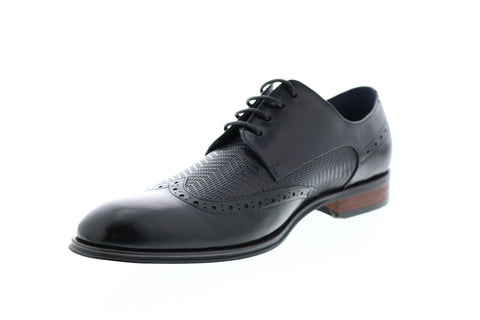 Stacy Adams Maguire 25238-001 Mens Black Leather Wingtip Oxfords Shoes