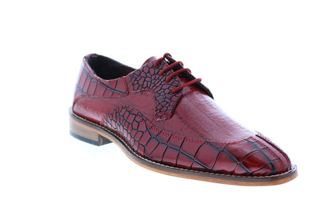 Stacy Adams Trimarco 25318-600 Mens Red Oxfords & Lace Ups Plain Toe Shoes 