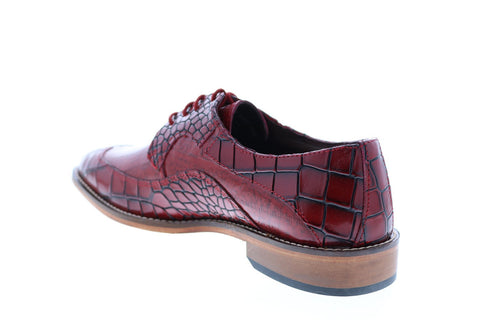 Stacy Adams Trimarco 25318-600 Mens Red Oxfords & Lace Ups Plain Toe Shoes 