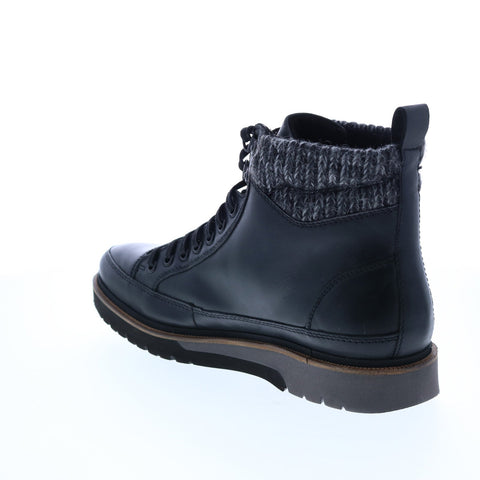 Stacy Adams Envoy 25498-010 Mens Black Leather Lace Up Casual Dress Boots