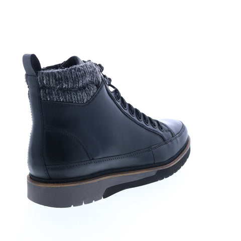 Stacy Adams Envoy 25498-010 Mens Black Leather Lace Up Casual Dress Boots