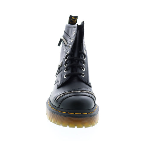 Dr. Martens 1460 Zip R25947001 Mens Black Leather Lace Up Casual D - Ruze Shoes