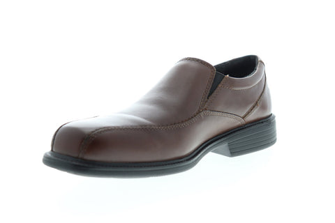 Bostonian Bolton 26025896 Mens Brown Extra Wide 4E Leather Casual Loafers Shoes