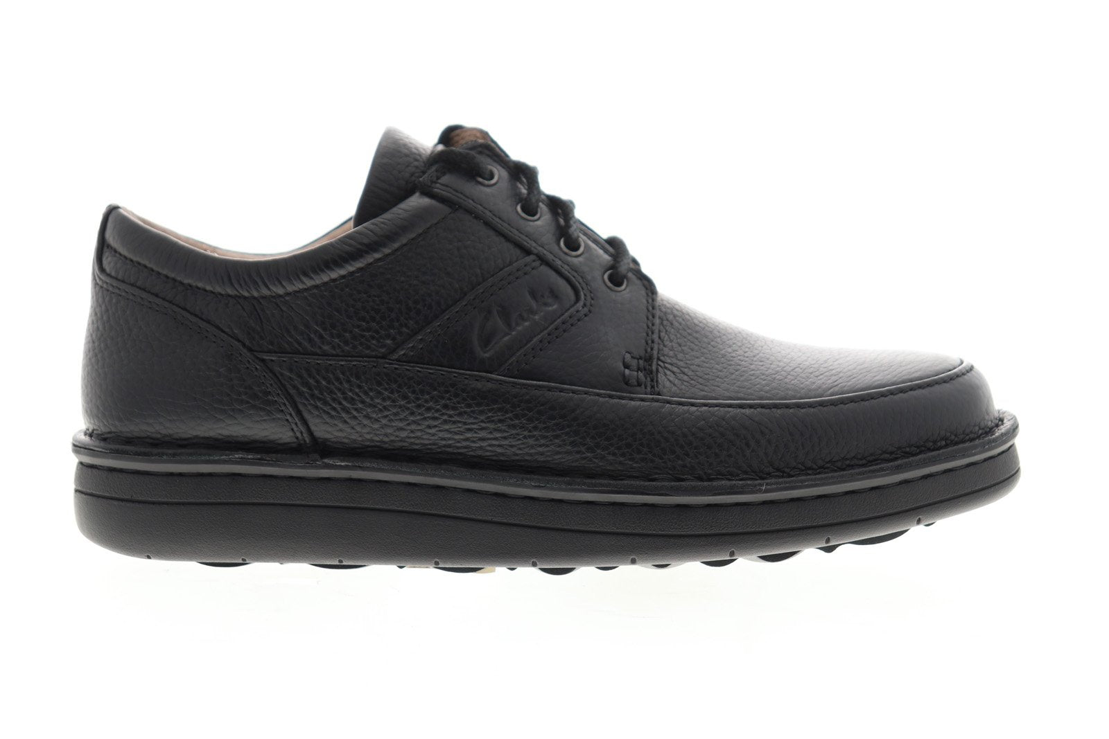 Clarks Mobile 26032145 Mens Black Wide 2E Leather Plain Toe 