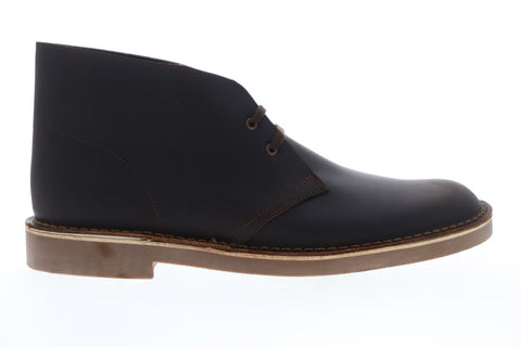 Clarks Bushacre 2 26034135 Mens Brown Leather Lace Up Desert Boots Shoes