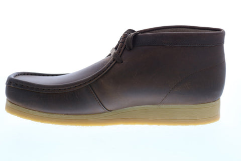 Clarks Stinson Hi 26063363 Mens Brown Leather Lace Up Chukkas Boots