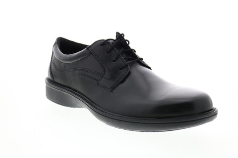 Clarks WADER PURE 26066112 Mens Black Leather Plain Toe Oxfords Shoes