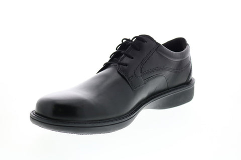 Clarks WADER PURE 26066112 Mens Wide Black Leather Plain Toe Oxfords Shoes
