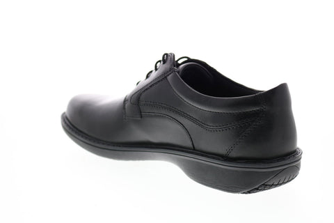 Clarks WADER PURE 26066112 Mens Wide Black Leather Plain Toe Oxfords Shoes