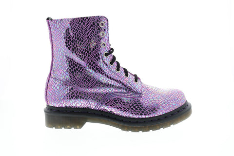 Dr. Martens 1460 Pascal Snake Metallic R26077500 Womens Purple Casual Dress Boots