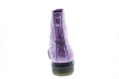 Dr. Martens 1460 Pascal Snake Metallic R26077500 Womens Purple Casual Dress Boots