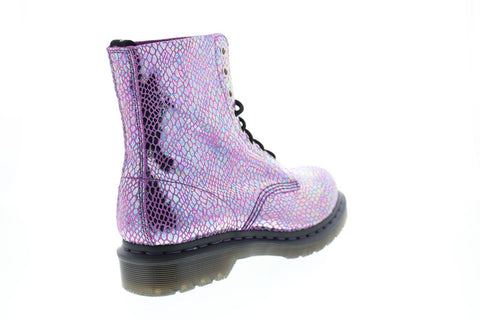 Dr. Martens 1460 Pascal Snake Metallic R26077500 Womens Purple Casual Dress Boots