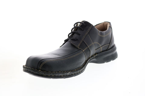 Clarks Espace 26086234 Mens Black Wide Leather Oxfords Plain Toe Shoes