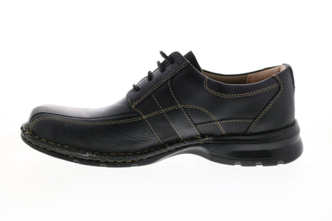 Clarks Espace 26086234 Mens Black Wide Leather Oxfords Plain Toe Shoes