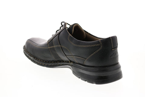 Clarks Espace 26086234 Mens Black Wide Leather Oxfords Plain Toe Shoes