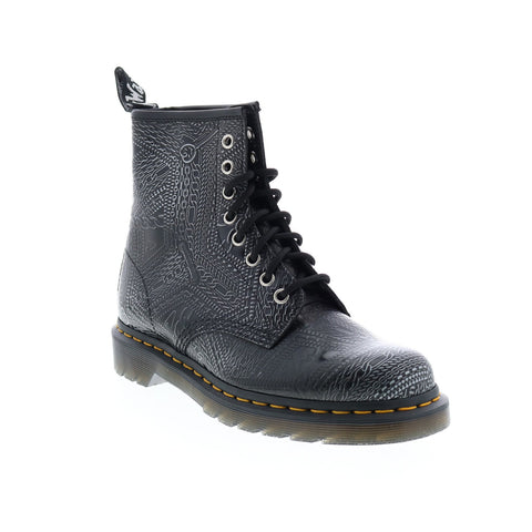 Dr. Martens 1460 Arcadia Chain R26096040 Mens Black Leather Casual Dress Boots