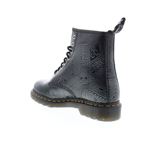 Dr. Martens 1460 Arcadia Chain R26096040 Mens Black Leather Casual Dress Boots