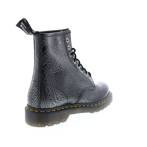 Dr. Martens 1460 Arcadia Chain R26096040 Mens Black Leather Casual Dress Boots