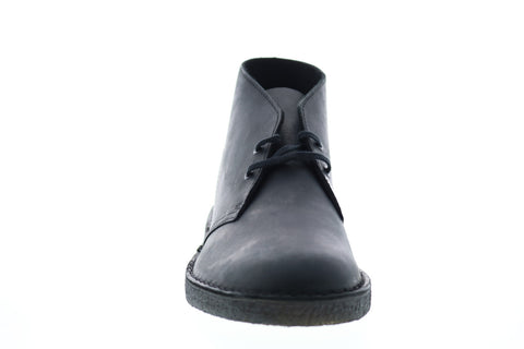 Clarks Desert Boot 26103683 Mens Black Leather Lace Up Chukkas Boots