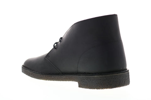 Clarks Desert Boot 26103683 Mens Black Leather Lace Up Chukkas Boots
