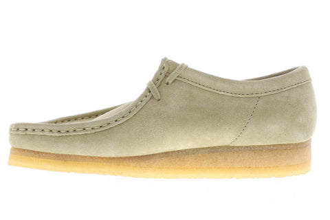 Clarks Wallabee 26103760 Mens Beige Suede Casual Slip On Loafers Shoes