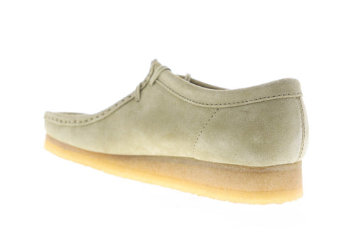 Clarks Wallabee 26103760 Mens Beige Suede Casual Slip On Loafers Shoes