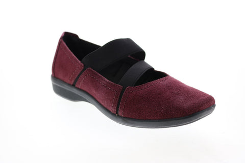 Clarks Haydn Juniper 26104766 Womens Brown Wide Suede Ballet Flats Shoes