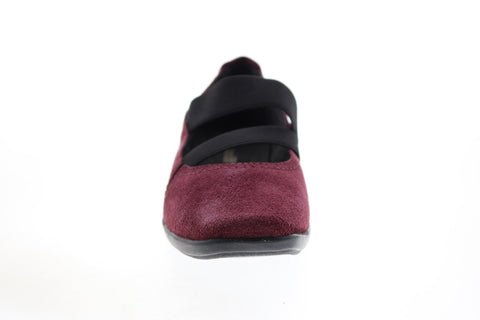 Clarks Haydn Juniper 26104766 Womens Brown Wide Suede Ballet Flats Shoes