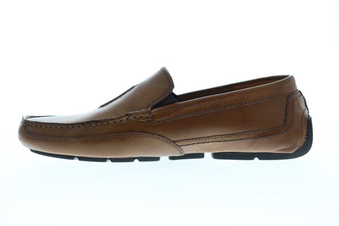 Clarks Ashmont Race Mens Brown Leather Caual Dress Slip On Loafers Shoes