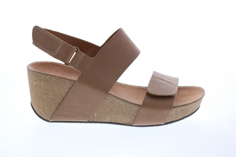 Clarks Festival Gold 26106501 Womens Pink Leather Slip On Ballet Flats Shoes