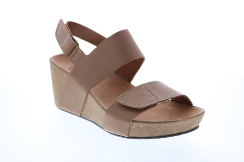 Clarks Festival Gold 26106501 Womens Pink Leather Slip On Ballet Flats Shoes