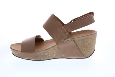 Clarks Festival Gold 26106501 Womens Pink Leather Slip On Ballet Flats Shoes