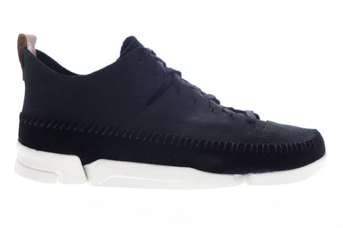Clarks Trigenic Flex 26107366 Mens Black Nubuck Leather Lifestyle Sneakers Shoes