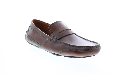 Clarks Ashmont Way 26108167 Mens Brown Leather Loafers Moccasin Shoes